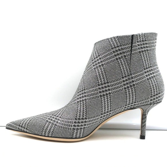 Jimmy Choo Marinda 65 Ankle Boots Silver Glitter Prince of Stars Size 37 NEW - Picture 7 of 10